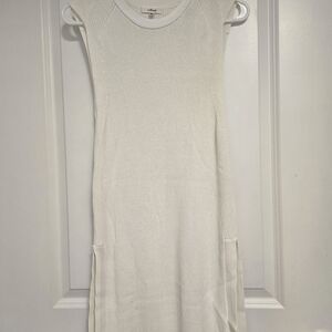 Wilfred Cream Knit Midi Dress